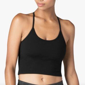 Beyond Yoga Spacedye Slim Racerback Cropped Tank – Black